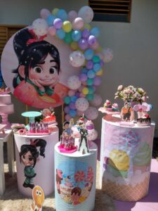 decoração para aniversário vanellope