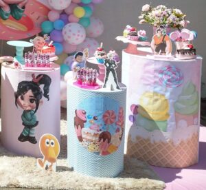 decoração para aniversário vanellope