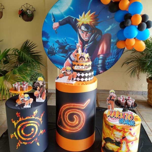 decoração para aniversário naruto shippuden