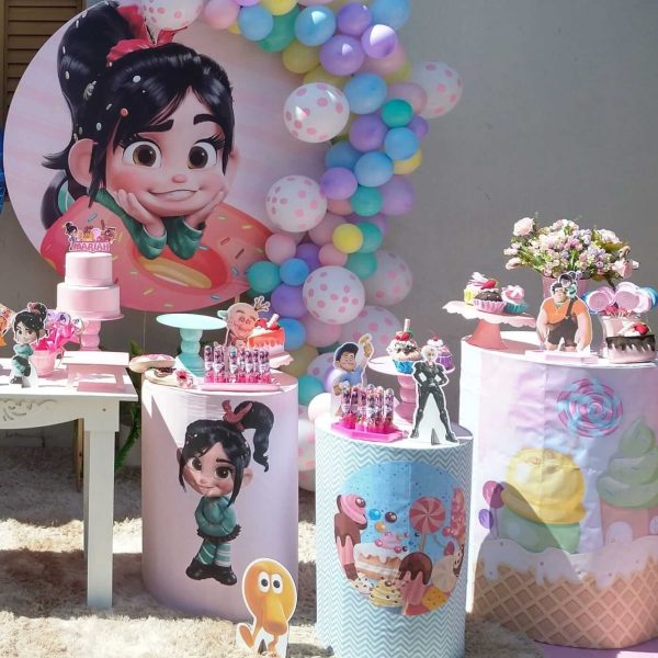 decoração para aniversário vanellope