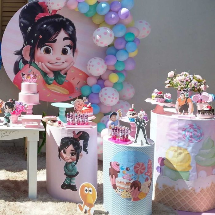 decoração para aniversário vanellope